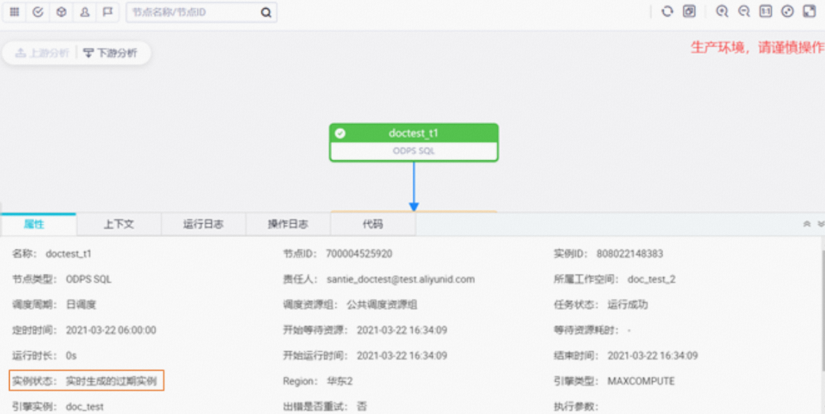 阿里云大数据开发治理平台 DataWorks实例生成方式：发布后即时生成实例-云淘科技